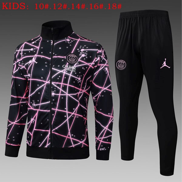 Ninos Chandal PSG 2025-2026 Negro Rosa 2